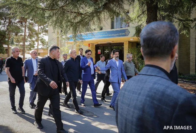 Iranian President Masoud Pezeshkian visits the headquarters of the Islamic Republic of Iran Broadcasting Corporation (IRIB) on National Press Day in Tehran, Iran, on August 9, 2025. Photo by Iranian Presidency Office