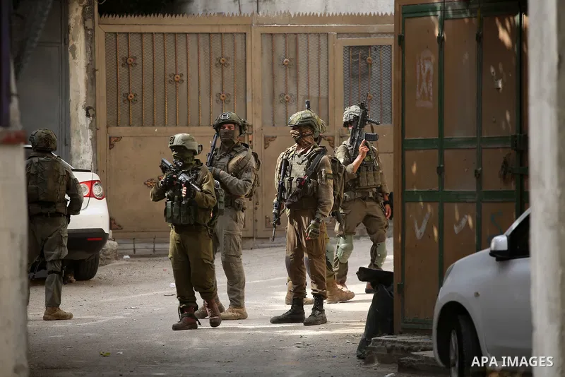 Israeli army forces raid Balata refugee camp east of Nablus in the West Bank, August 11, 2025. Photo by Mahmoud Nasser\ apaimages