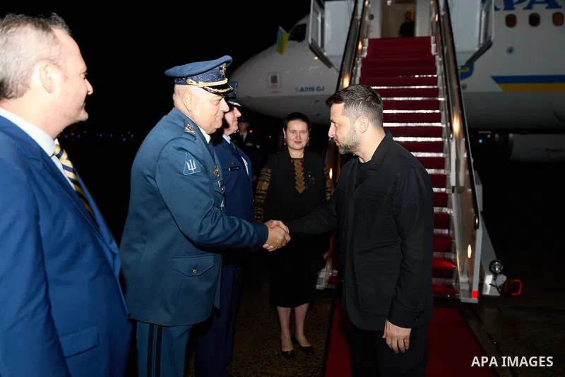 Ukrainian President Volodymyr Zelenskyy during his visit to the United States, August 18, 2025. Photo by PRESIDENT OF UKRAINE\ apaimages