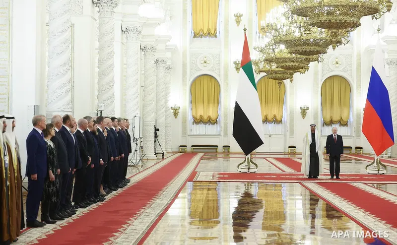 Vladimir Putin holds talks at the Kremlin with the President of the United Arab Emirates, Mohammed bin Zayed Al Nahyan, who is in Russia on an official visit. Moscow, Russia, January 29, 2026. Photo by Russian Foreign Mi...