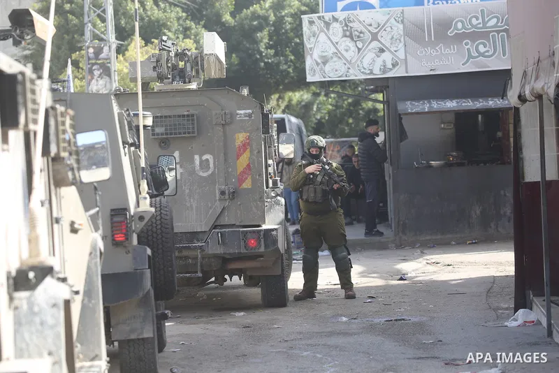 Israeli army forces launched a military raid on Balata refugee camp, east of Nablus in the West Bank, on February 1, 2026. Photo by Mohammed Nasser\ apaimages