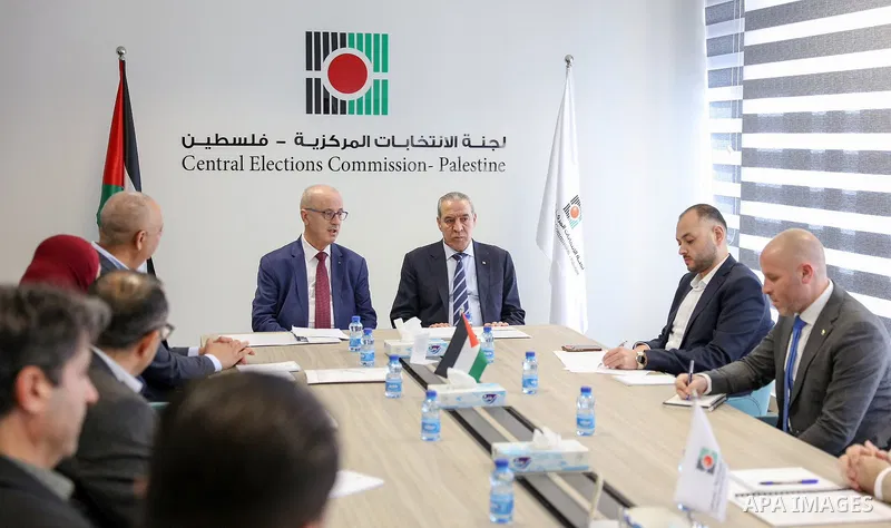 The Vice President of the State of Palestine, Hussein al-Sheikh, visited the headquarters of the Palestinian Central Elections Commission, where he met with the Commission's Chairman, Dr. Rami Hamdallah, its members, and...
