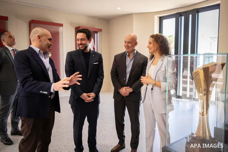 Crown Prince Hussein bin Abdullah II of Jordan chaired a meeting at the Jordan Football Association and directed the relaunch of the Prince Ali Centers for Promising Players with a new vision based on the highest trainin...