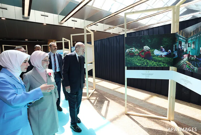 Turkish President Recep Tayyip Erdoğan participated in a program introducing the Ten-Year Vision for Family and Population (2026–2035) at the Gulf Conference Center in Istanbul, Turkey, on May 2, 2026. Photo by Turkish p...