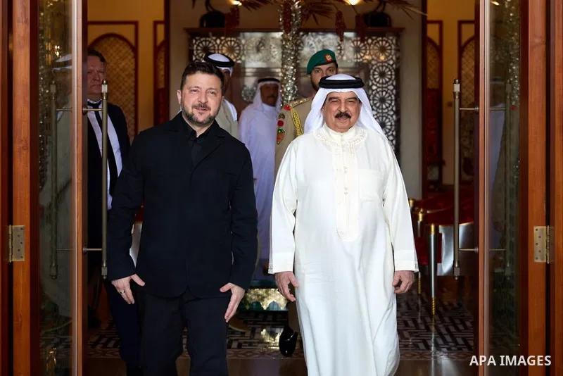 Ukrainian President Volodymyr Zelenskyy visited the Kingdom of Bahrain, where he met with King Hamad bin Isa Al Khalifa in Manama, Bahrain, on May 5, 2026. The two sides discussed ways to strengthen bilateral relations,...