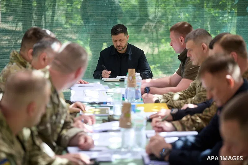 Ukrainian President Volodymyr Zelenskyy visited the Oleksandrivskyi sector during a working visit, where he reviewed the security situation and the progress of operations and services in the region, amidst the ongoing wa...