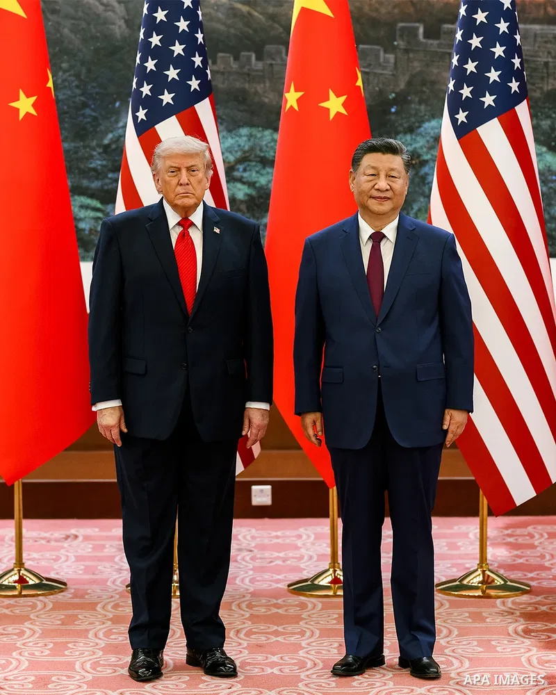 US President Donald Trump meets with Chinese President Xi Jinping during an official visit aimed at discussing trade and bilateral relations between the two countries. Beijing, China, May 15, 2026. Photo by White House P...