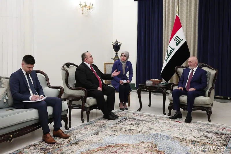 Iraqi President Nizar Amidi received the Romanian Ambassador to Iraq, Radu Octavian Dobre, at the Peace Palace in Baghdad, Iraq, on May 24, 2026. He received a congratulatory message from the Romanian President during a...
