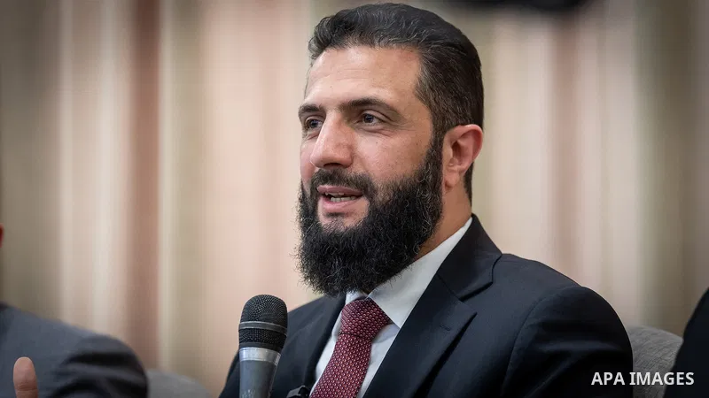 Syrian President Ahmad al-Sharaa visits Deir ez-Zor province in eastern Syria on May 29, 2026, accompanied by a number of ministers and officials. During the visit, he met with local dignitaries and community leaders to...