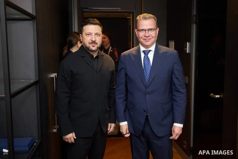 Ukrainian President Volodymyr Zelenskyy during a meeting with several leaders of the Nordic and Baltic states at a summit in Estonia, June 9, 2026, where they discussed continued support for Ukraine and the security chal...