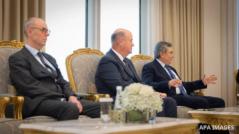 Syrian President Ahmed al-Sharaa receives a high-level economic delegation, including ConocoPhillips Chief Executive Officer Ryan Lance and Novatera Energy Chief Executive Officer Alex MacDonald, along with a number of b...