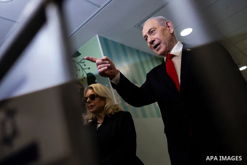 27 October 2026, ---, Jerusalem: Israeli Prime Minister and leader of the Likud party, Benjamin Netanyahu, speaks to media after voting in Israel's legislative election at a ..polling station in Jerusalem. (Credit Image:...