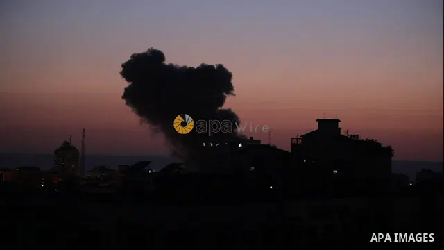 Smoke rises after Israeli air strike destroy a tower in Gaza City STORYLINE Israel and Hamas exchanged heavy fire, in a dramatic escalation between the bitter foes sparked by unrest at Jerusalem's flashpoint Al-Aqsa Mosq...