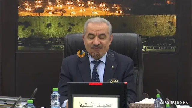 Palestinian Prime Minister Mohammad Ishtayeh, speaks during the weekly meeting of his government, in the West Bank city of Ramallah STORYLINE Prime Minister Mohammad Shtayyeh today discussed with the Emir of the State of...