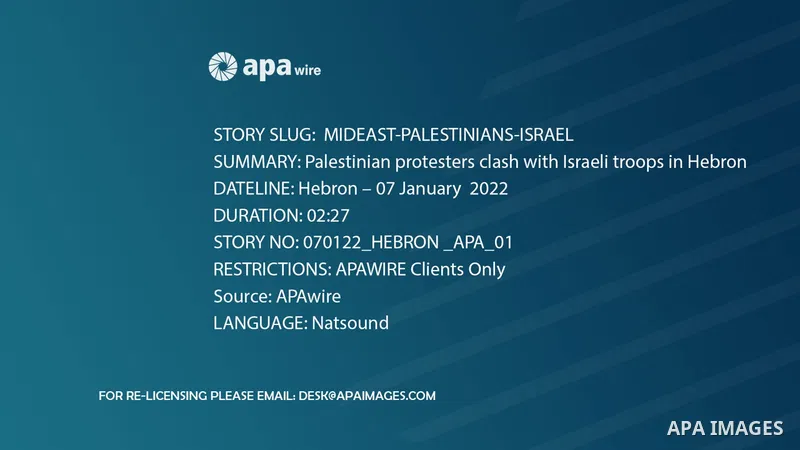 Palestinian protesters clash with Israeli troops in Hebron in the West Bank city of Hebron. Footage by / APAwire