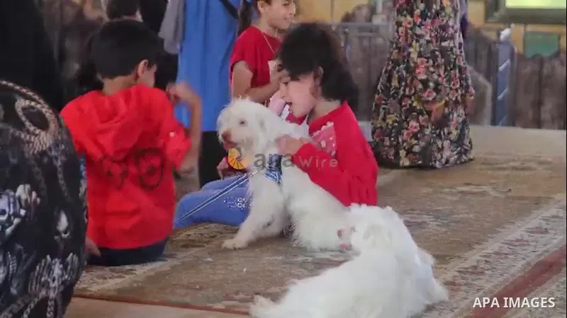 Palestinians attend a pet exhibition during the third day of Eid al-Adha festival celebrated by Muslims worldwide, in Gaza City 0.1