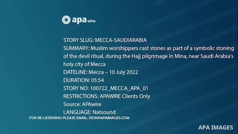 Muslim worshippers cast stones as part of a symbolic stoning of the devil ritual, during the Hajj pilgrimage in Mina, near Saudi Arabia's holy city of Mecca.