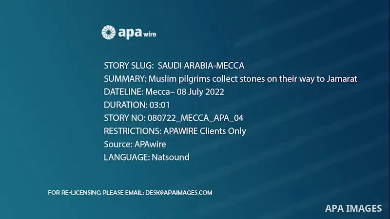 Muslim pilgrims collect stones on their way to Jamarat to stone the devil as part of the annual Islamic Hajj pilgrimage during the first day of Eid Al Adha in Mecca, Saudi Arabia.