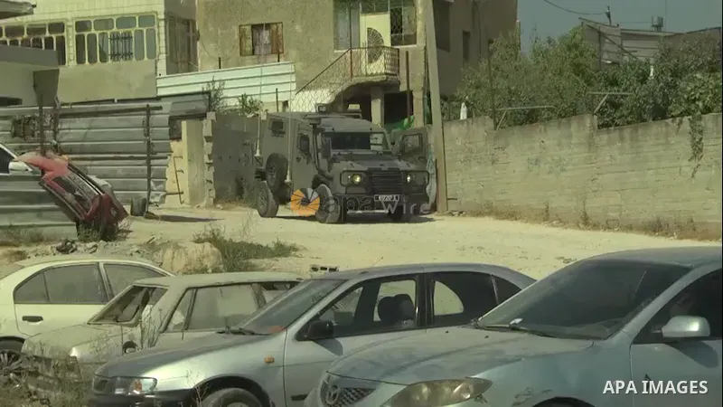 Israeli security forces stormed the home of the injured, Akram Jibril Abu Sheikha, from the town of Karma, south of Hebron. 0.1