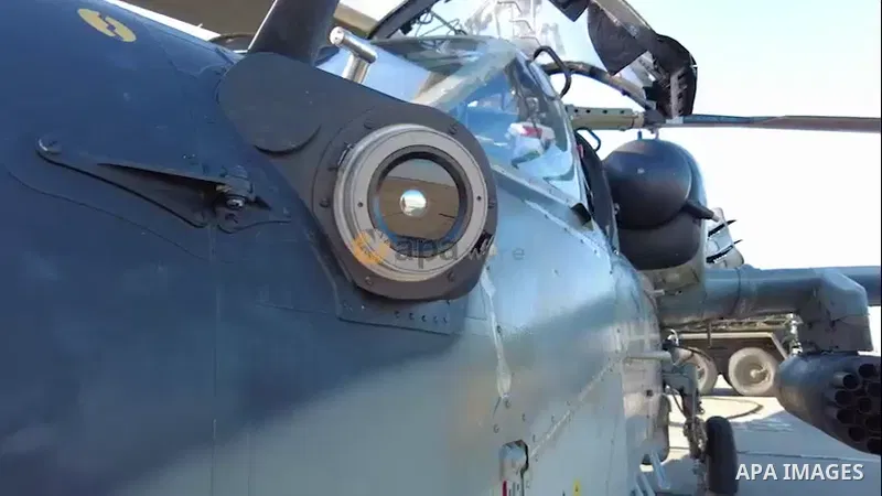 Ka-52 attack helicopter crews launch strike against AFU strongpoints.
