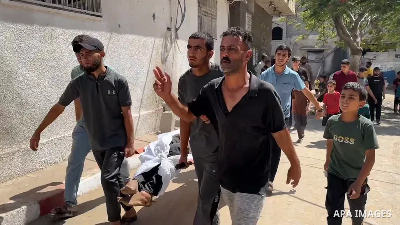 Restrictions Summary: APA wire clients only Shortlist: APAwire - APA wire clients only, Gaza- July 2, 2025. Relatives and medical staff mourn for Dr. Marwan Sultan, the director of Indonesia Hospital, and his family, who...