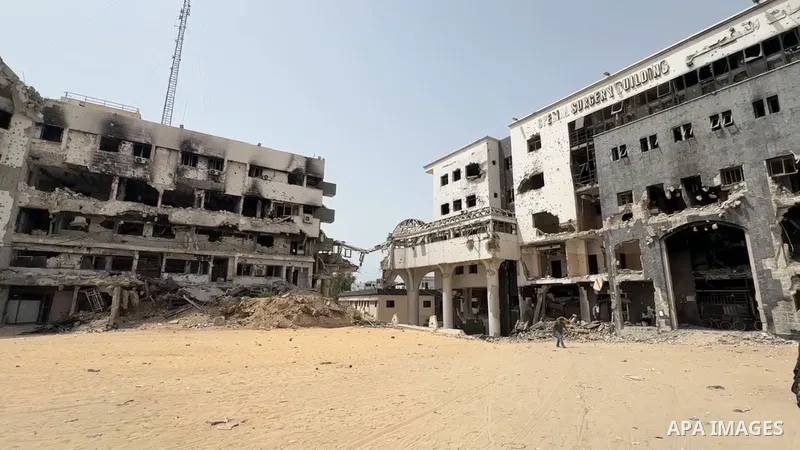 Restrictions Summary: APA wire clients only Shortlist: APAwire - APA wire clients only, Gaza- July 2, 2025. An inside view of Al-Shifa Hospital, where the kidney diseases department has become non-operational due to a fu...
