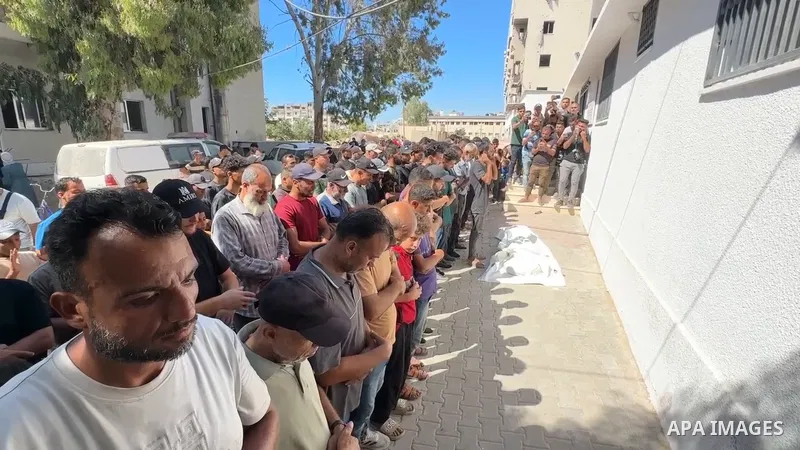 Restrictions Summary: APA wire clients only Shortlist: APAwire - APA wire clients only, Gaza- June 18, 2026. Relatives of Palestinian youth Tariq Kayed Abu Saif, who was killed in an Israeli airstrike targeting a vehicle...