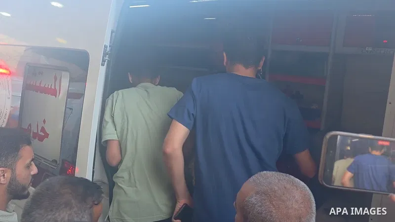 Restrictions Summary: APA wire clients only Shortlist: APAwire - APA wire clients only, Gaza City-Gaza Strip- June 17, 2026. The bodies of two Palestinians and several wounded people arrive at Nasser Medical Complex in K...