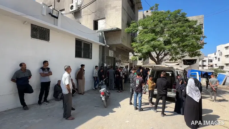 Restrictions Summary: APA wire clients only Shortlist: APAwire - APA wire clients only, Gaza- June 8, 2026. Mourners take part in the funeral of 16-year-old Abbas Mohammad Abu Jabal at al-Shifa Hospital in Gaza City on J...