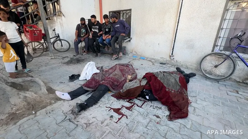 Restrictions Summary: APA wire clients only Shortlist: APAwire - APA wire clients only, Gaza- June 7, 2026. Mourners bid farewell to the bodies of four Palestinians killed in an Israeli strike that targeted a vehicle nea...