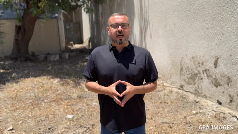 Restrictions Summary: APA wire clients only Shortlist: APAwire - APA wire clients only, Gaza- June 7, 2026. Hazem Qassem, spokesperson for the Hamas movement in the Gaza Strip, speaks in Gaza City on June 7, 2026, about...
